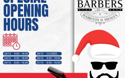 Xmas opening hours!